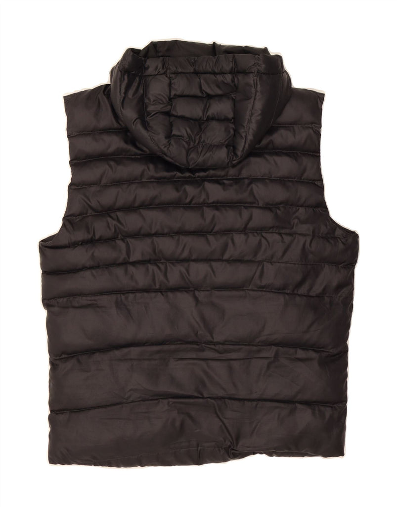 ADIDAS Mens Hooded Padded Gilet UK 36 Small Black Polyester Vintage Adidas and Second-Hand Adidas from Messina Hembry 