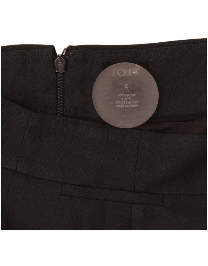 Fusta dreaptă pentru femei J. Crew US 4 Small W28 Lână neagră