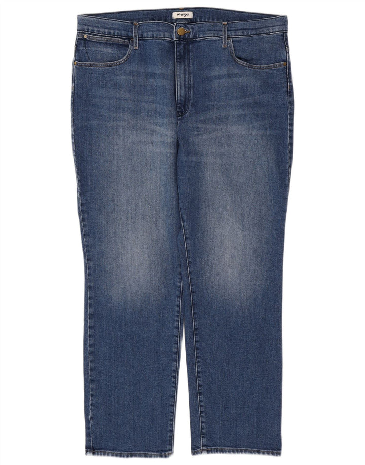 WRANGLER Blugi drepti pentru bărbați W36 L30 Bumbac albastru