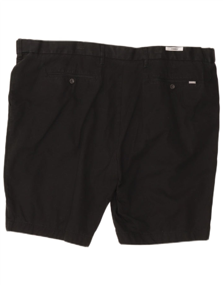 Pantaloni scurți chino pentru bărbați Marks & Spencer, cu ajustare normală, W48 4XL, bumbac negru