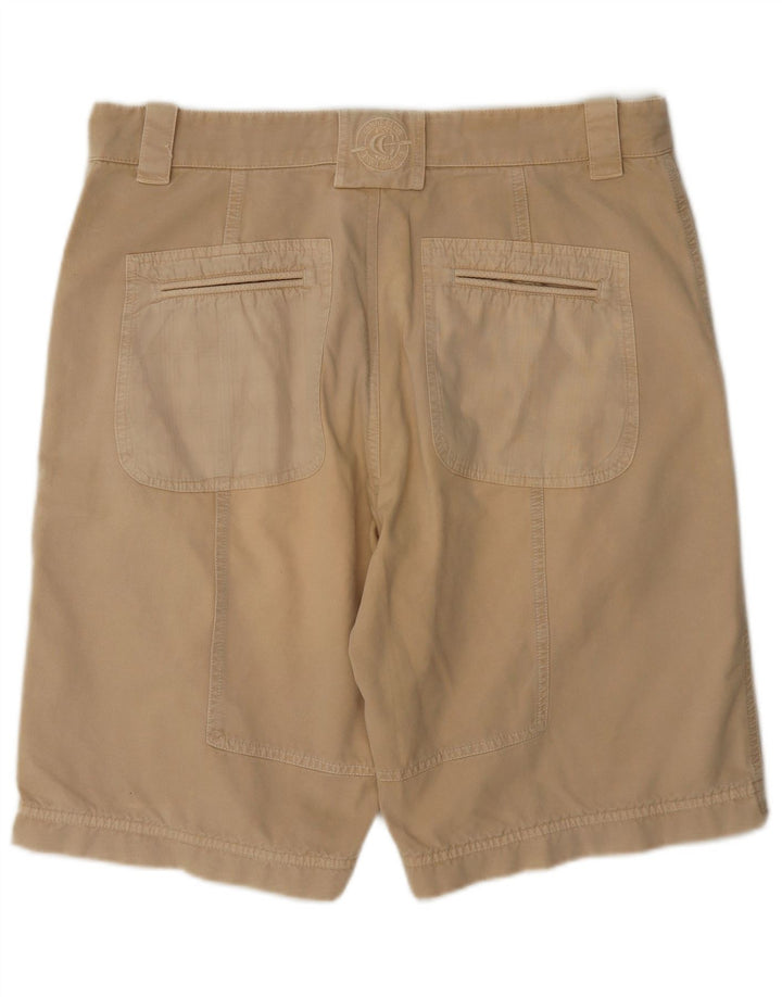 Pantaloni scurți chino vintage pentru bărbați cu grafic W36 Large Beige