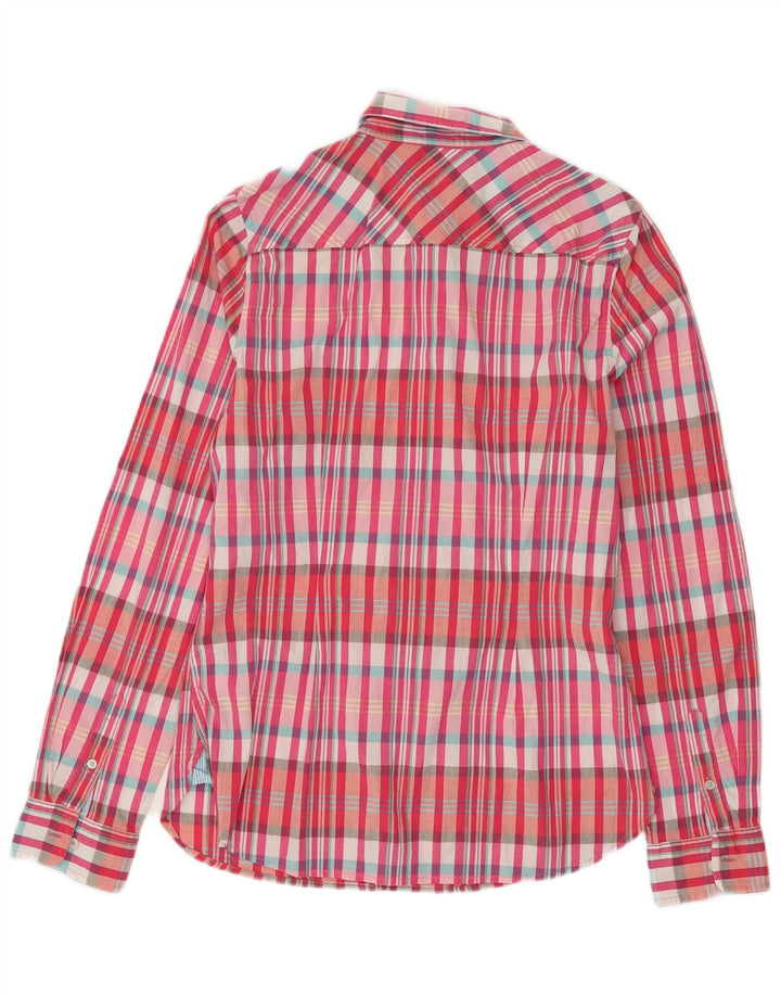 Cămașă pentru femei TOMMY HILFIGER US 8 Medium Pink Check Bumbac