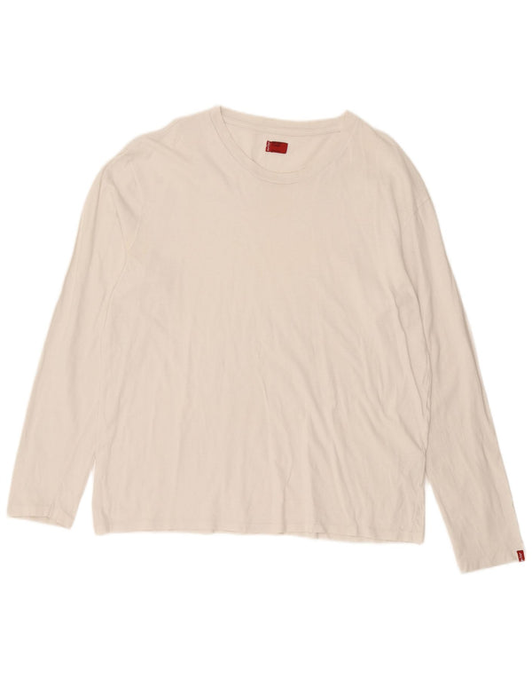 Levi's Top pentru bărbați cu mânecă lungă XL, bumbac alb