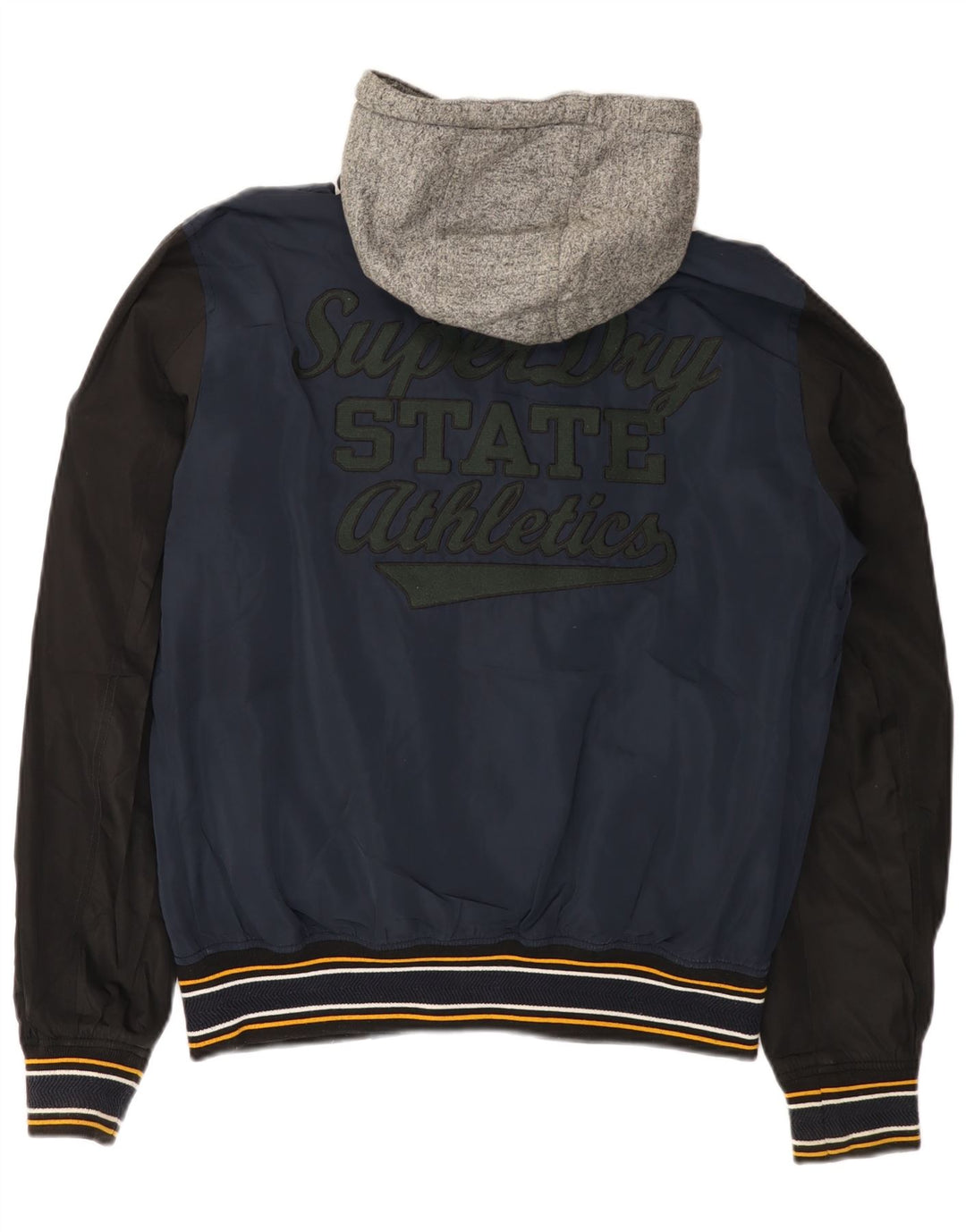 Jachetă Varsity Grafică Superdry pentru bărbați UK 40, mare, albastru bleumarin