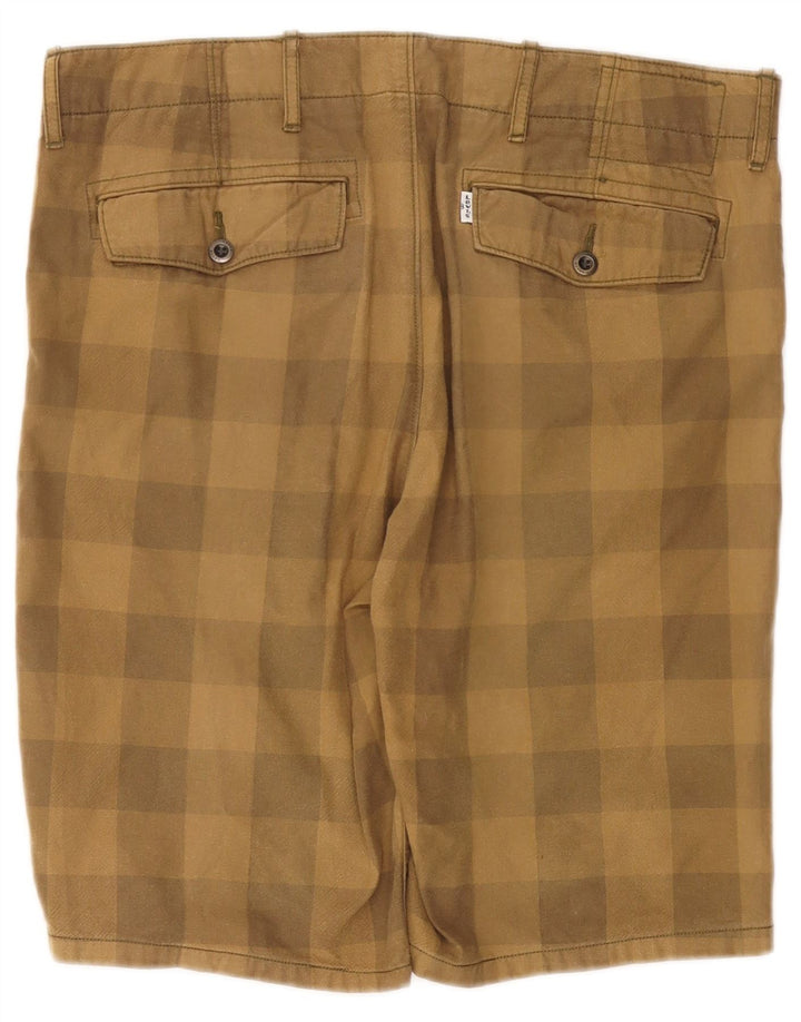 Pantaloni scurți chino pentru bărbați LEVI'S W33 Medium Khaki Gingham Bumbac