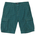 Sergio Tacchini Pantaloni scurți cargo pentru bărbați IT 48 Medium W32 Blue Check Bumbac