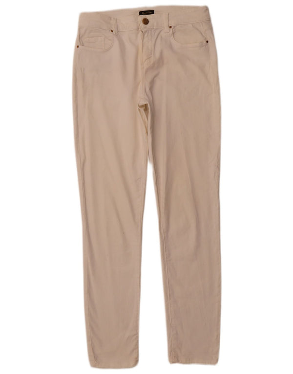 MASSIMO DUTTI Pantaloni skinny casual pentru femei EU 40 Medium W30 L29 Alb