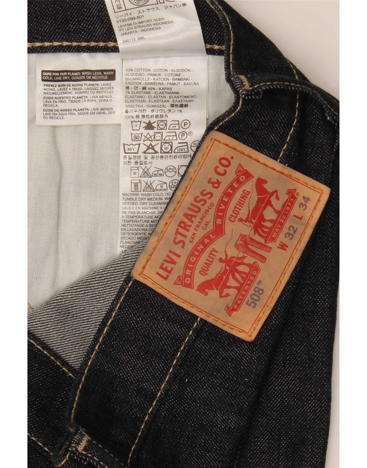 Blugi pentru bărbați Levi's 508 Slim W32 L34 Bumbac bleumarin