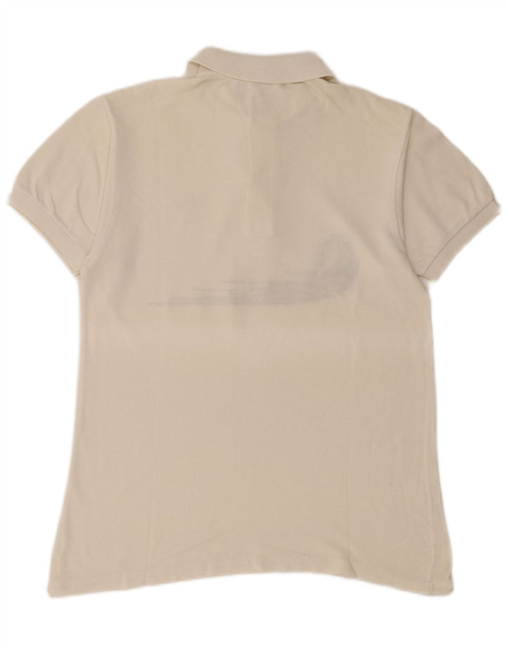 Tricou polo pentru bărbați LACOSTE Mărimea 3 Bumbac alb mic