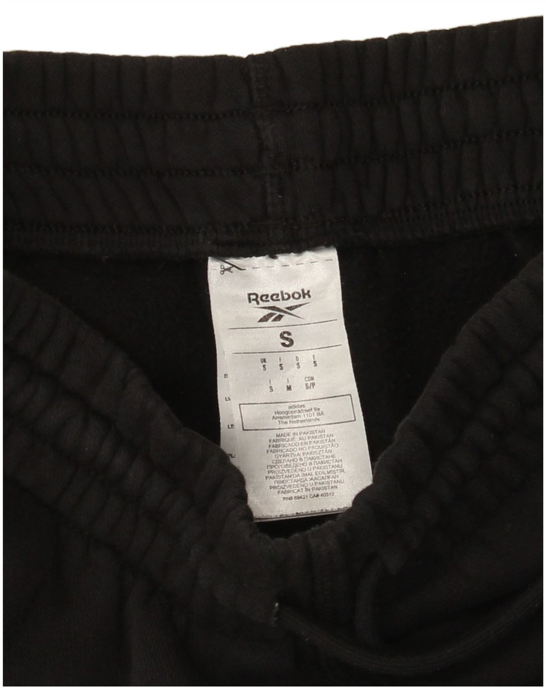 Pantaloni scurti sport pentru bărbați Reebok, bumbac negru mic