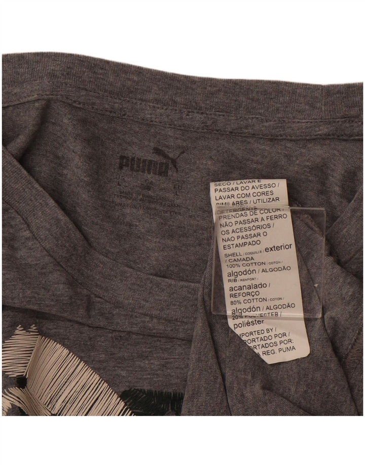 Tricou grafic PUMA pentru femei Top UK 16 mare bumbac gri