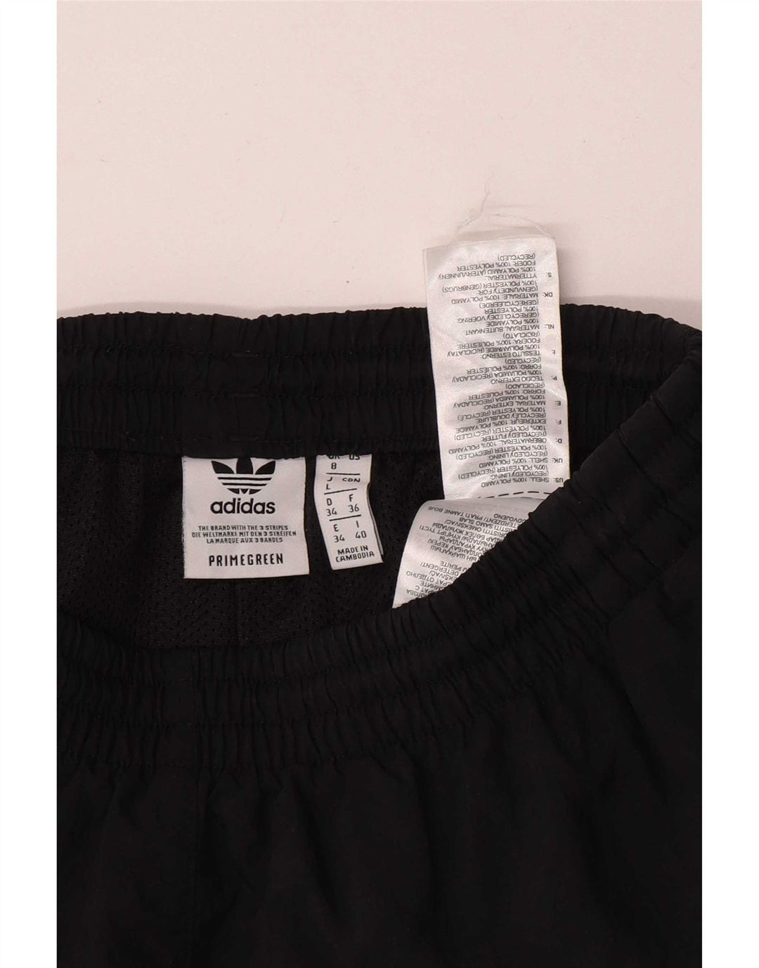 Pantaloni scurți sport Adidas pentru femei UK 8 Small Negru Poliester