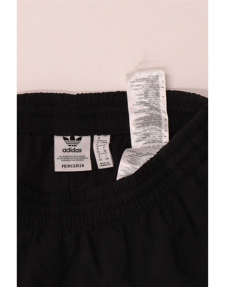 Pantaloni scurți sport Adidas pentru femei UK 8 Small Negru Poliester
