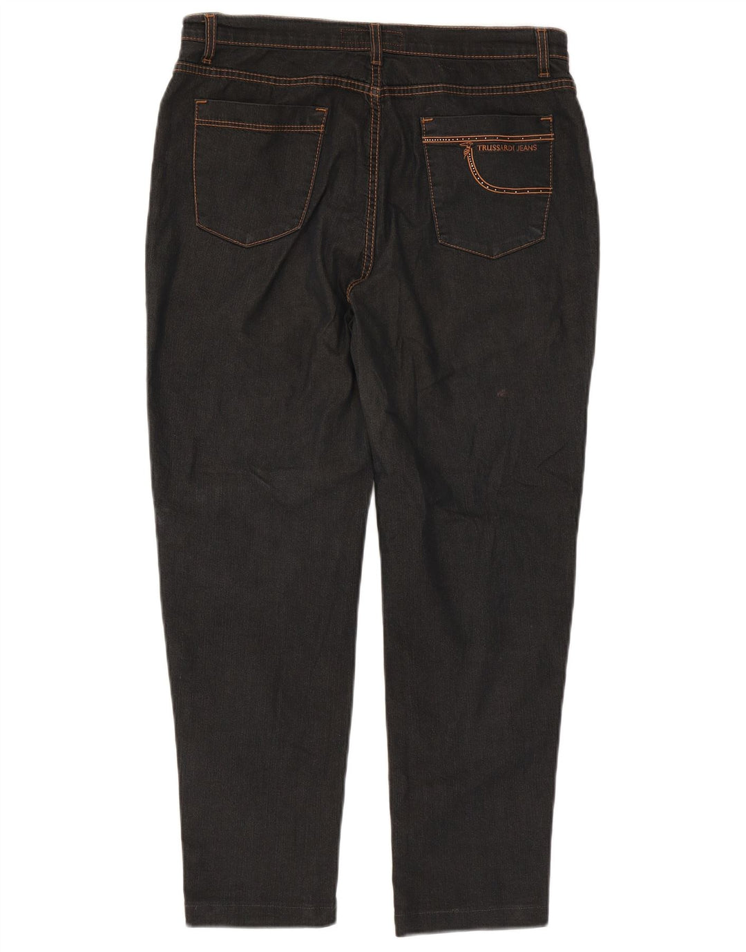 Trussardi blugi conici pentru femei W34 L26 negri