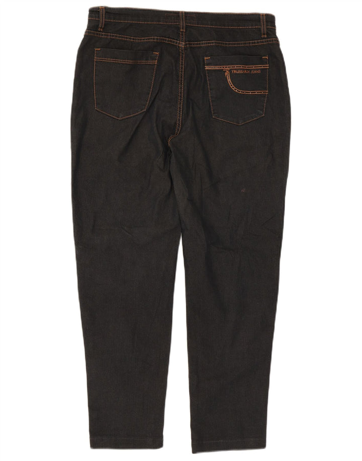 Trussardi blugi conici pentru femei W34 L26 negri