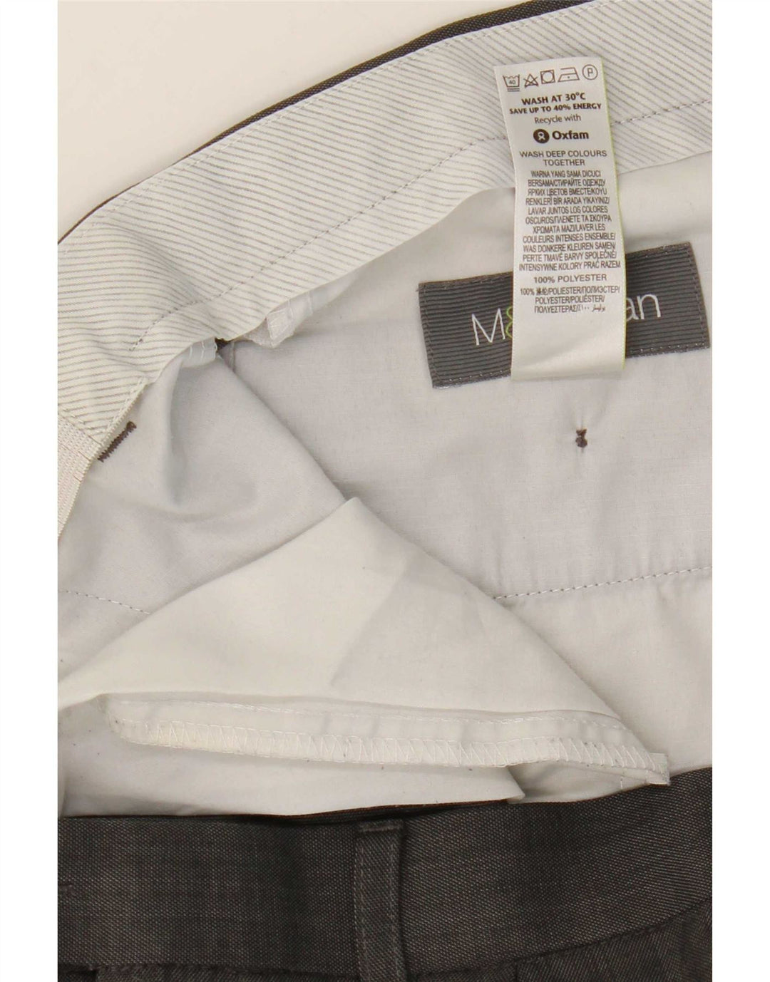 Pantaloni de costum pentru bărbați Marks & Spencer L34 L31 Poliester negru