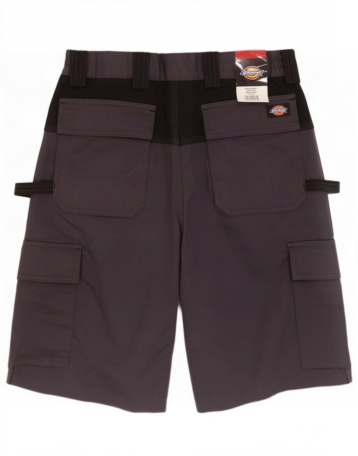 Pantaloni scurți cargo Dickies pentru bărbați W32, bumbac color bloc, gri mediu