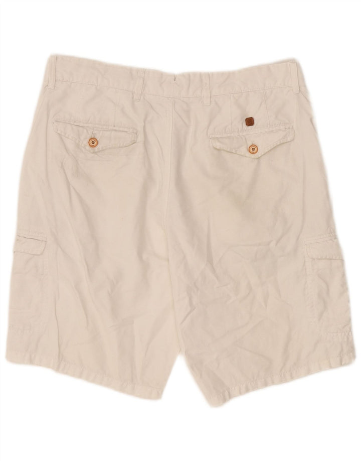 Pantaloni scurți cargo Massimo Dutti pentru bărbați EU 42 Large W32 White