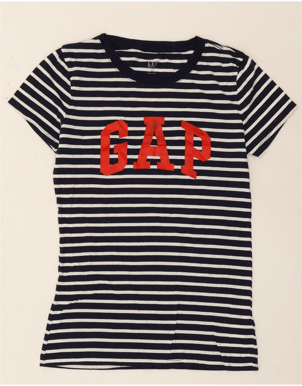 Tricou grafic Gap pentru femei Top UK 6 XS bleumarin, bumbac cu dungi