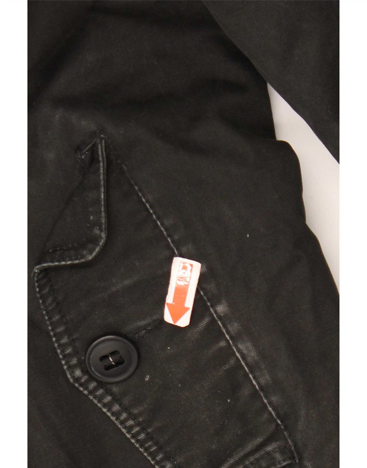 M&Co Mens Utility Jacket UK 40 Large Black Bumbac