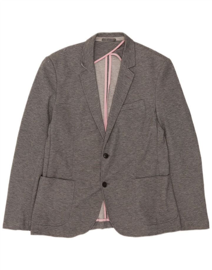 Blazer pentru bărbați Zara cu 2 nasturi EU 54 XL Poliester gri