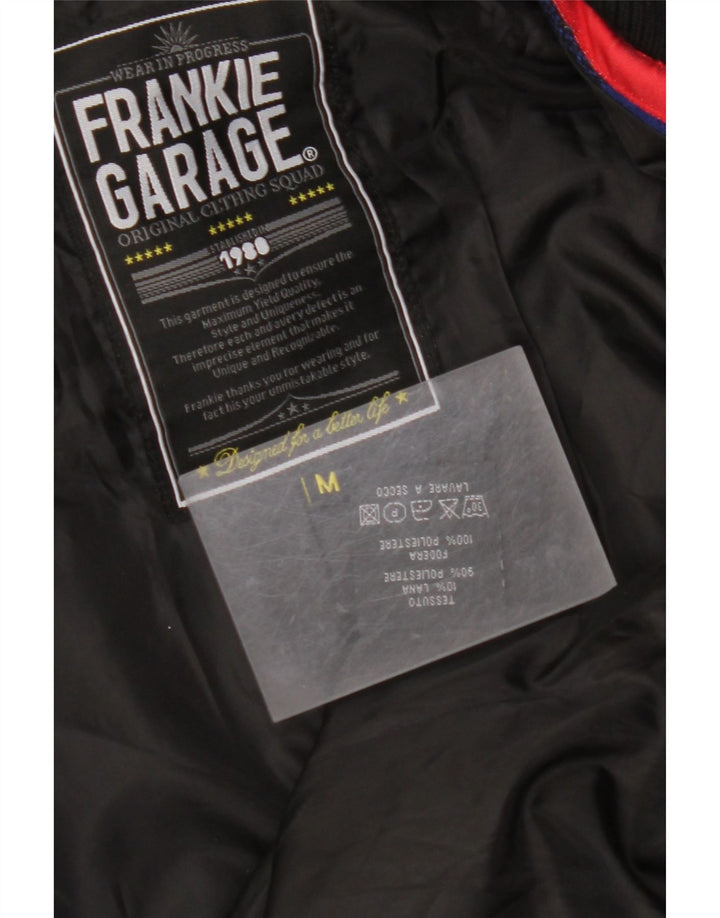 FRANKIE GARAGE Bomber Jacket pentru bărbați UK 38 Medium Blue Vichy Poliester