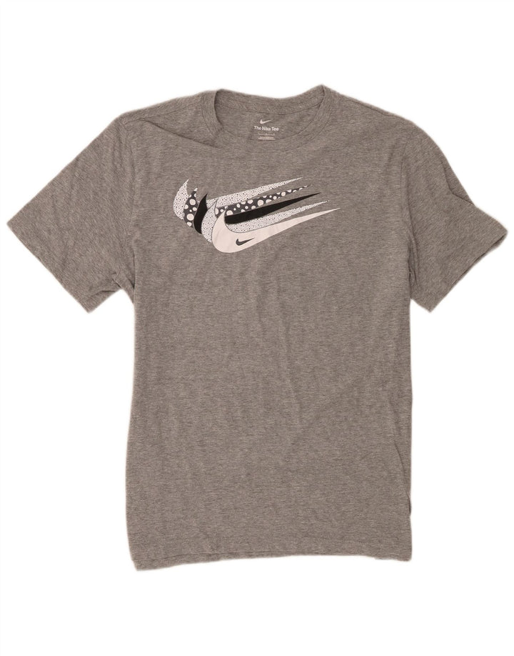 Tricou grafic Nike pentru bărbați Top mare din bumbac cu pete gri