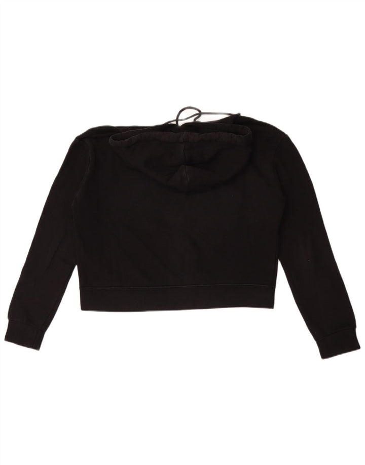 Pulover Pyrex pentru femei Crop Graphic Hoodie UK 14 Bumbac mediu negru