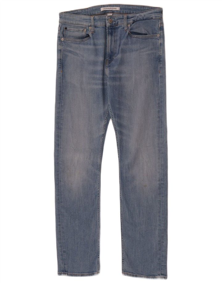 Blugi slim pentru bărbați Calvin Klein W32 L32 Bumbac albastru