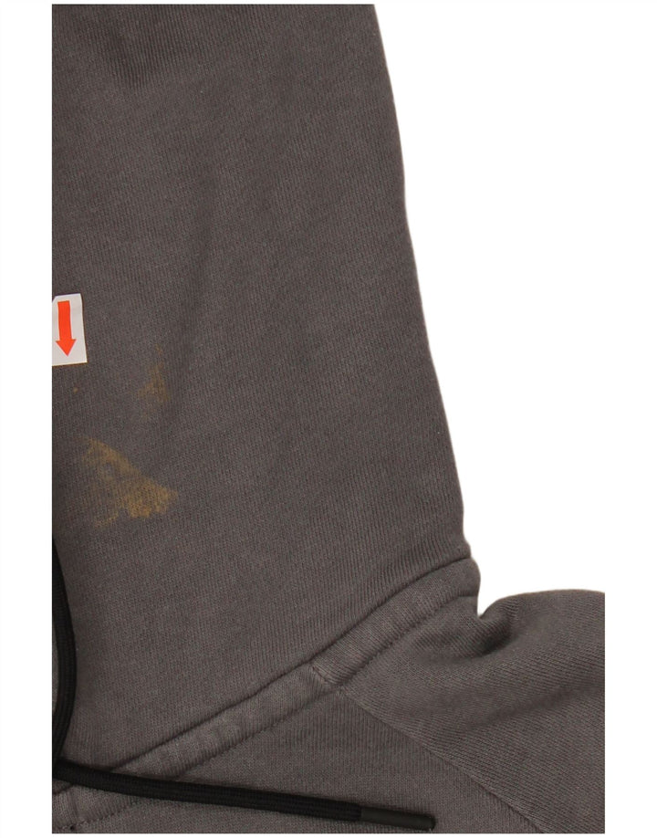 Pulover NIKE pentru bărbați, cu fermoar și gât, bumbac mic, gri
