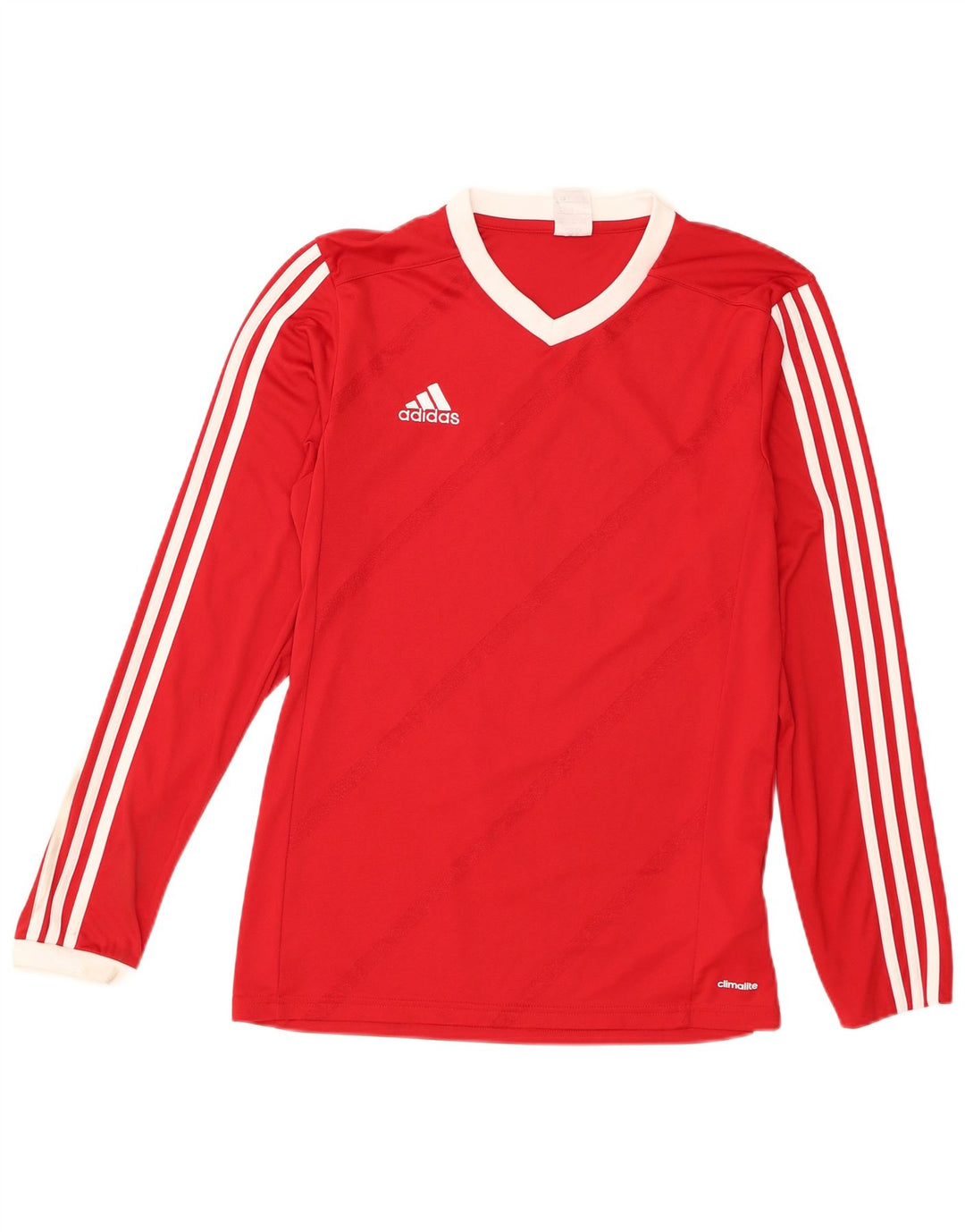 Adidas pentru bărbați Climalite Top cu mânecă lungă poliester roșu mediu