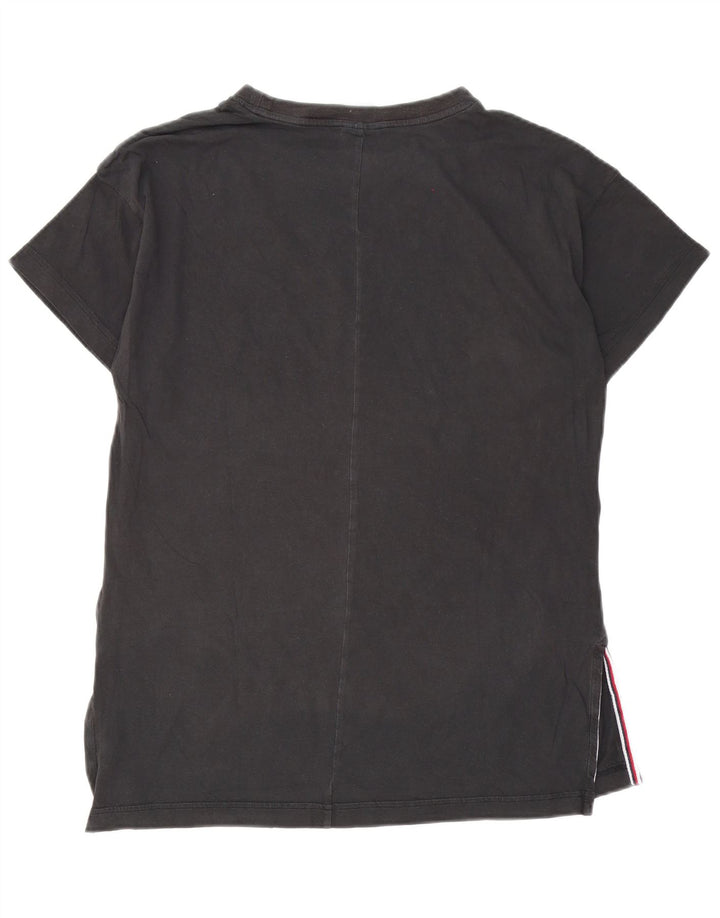 Tricou grafic Reebok pentru bărbați Top mare din bumbac negru