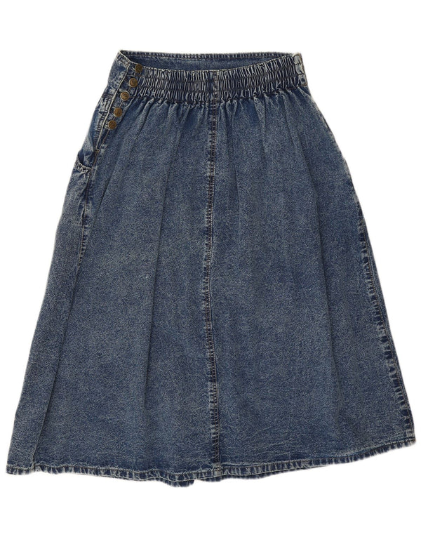 Fusta de blugi vintage pentru femei W28 L30 bumbac albastru