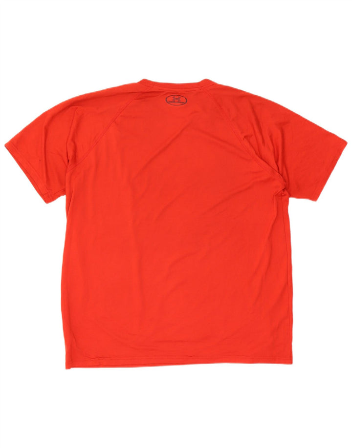 Tricou grafic Under Armour pentru bărbați Heat Gear Top mare poliester roșu