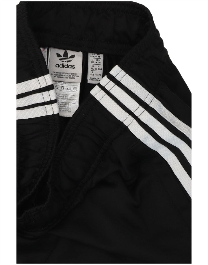Adidas Băieți Pantaloni Trening Pantaloni Joggeri 11-12 Ani Poliester Negru