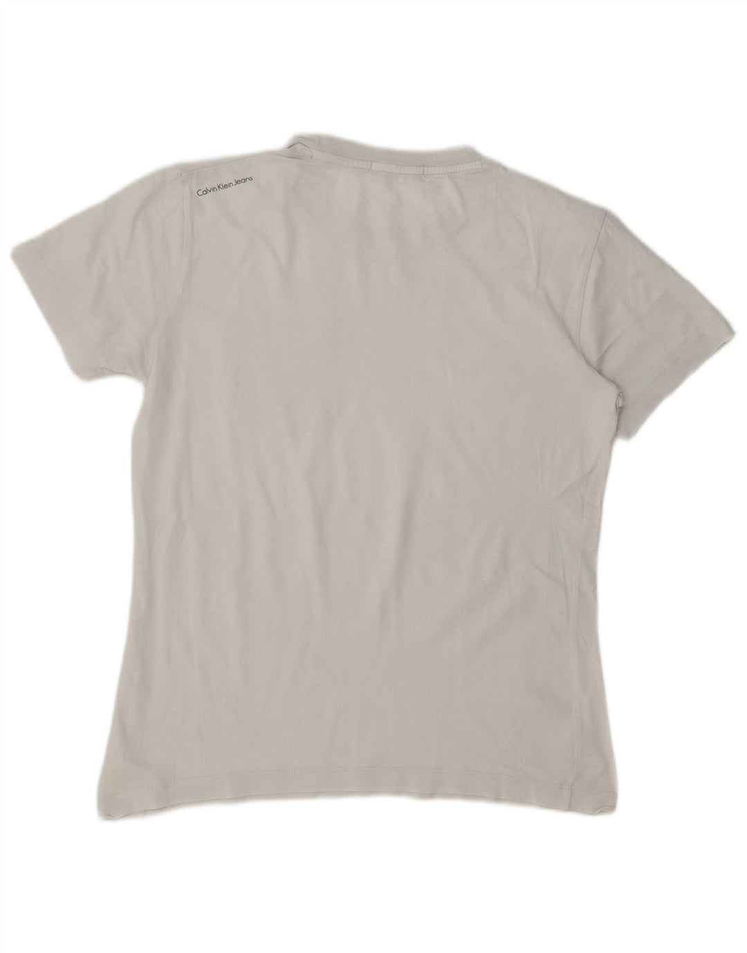 Tricou grafic Calvin Klein Jeans pentru bărbați, cu croiala normală, alb mediu