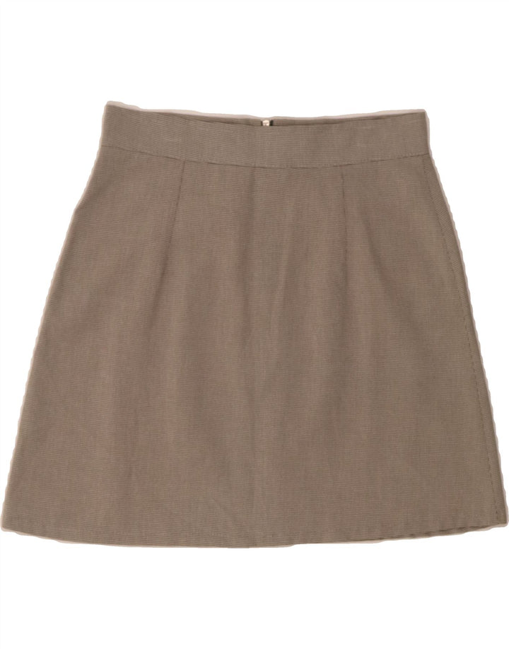 VINTAGE Womens A-Line Skirt IT 42 Medium W27  Grey Check Viscose Vintage Vintage and Second-Hand Vintage from Messina Hembry 
