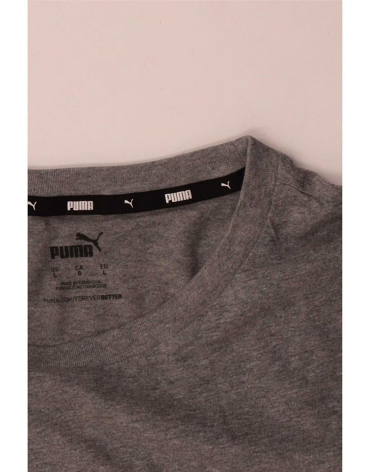 Tricou grafic Puma pentru bărbați Top mare bumbac gri