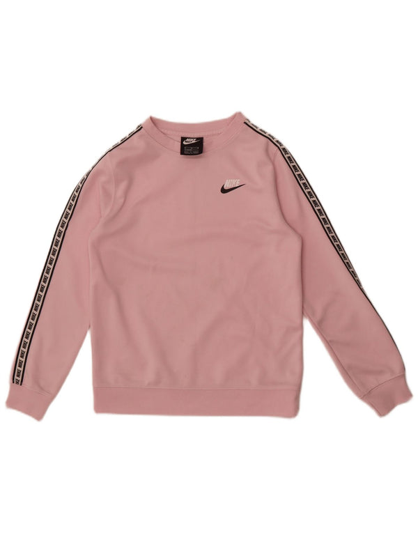 Pulover pentru fete Nike Graphic Hanorac 10-11 ani Poliester roz mediu