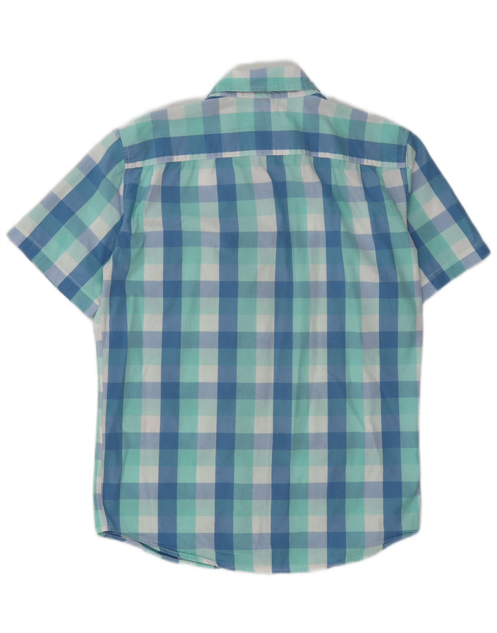 Cămașă standard cu mânecă scurtă Levi's pentru bărbați, din bumbac cu vichy, albastru