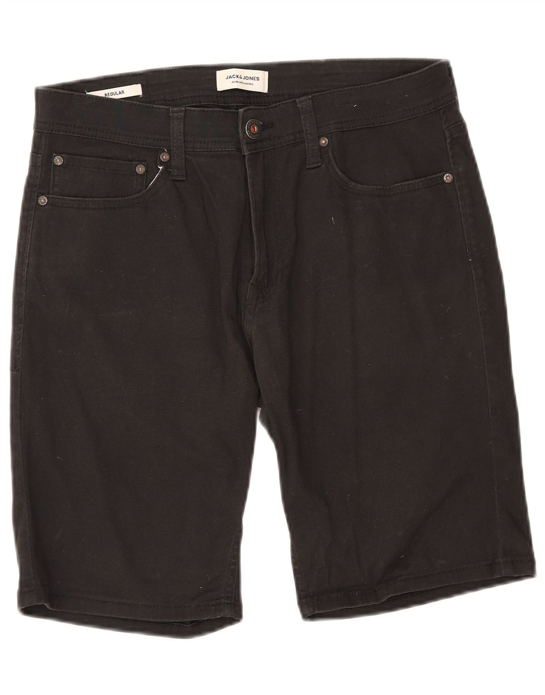 Jack & Jones Pantaloni scurți obișnuiți pentru bărbați, mediu W32, bumbac negru