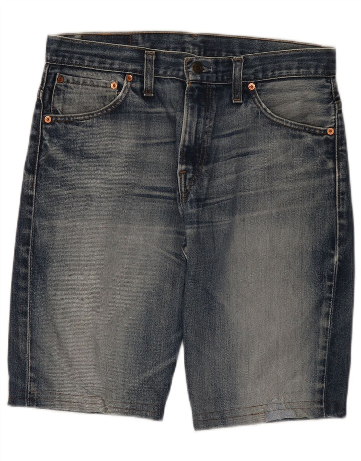 Pantaloni scurți din blugi pentru bărbați LEVI'S 507 W33, bumbac albastru mediu