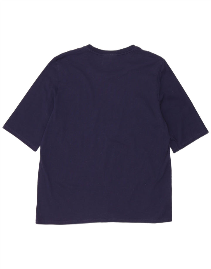 Tricou pentru femei Lacoste Top Marimea 44 Mare Bumbac bleumarin