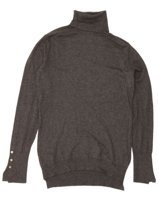 Pulover pentru femei cu gât rulat Zara UK 14 mare gri