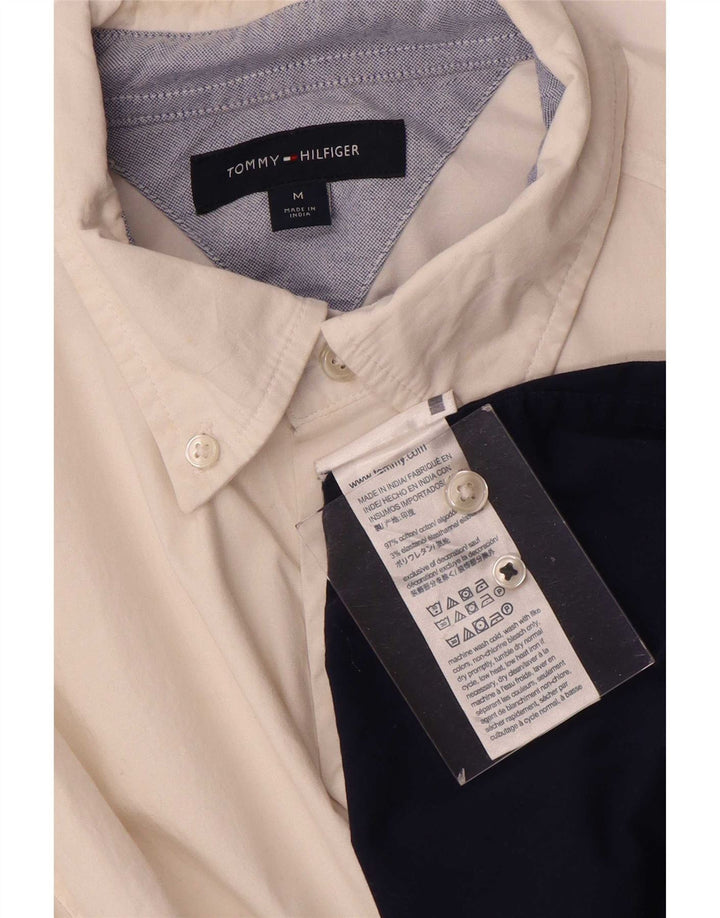Cămașă Tommy Hilfiger pentru bărbați, alb mediu, color block