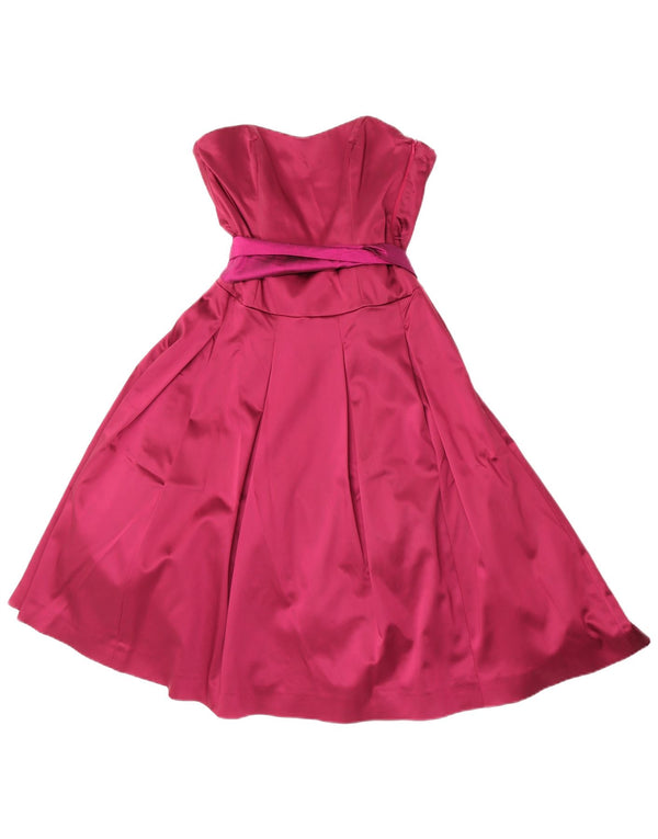 Coast Womens Straples Dress UK 8 Small Pink Poliamidă