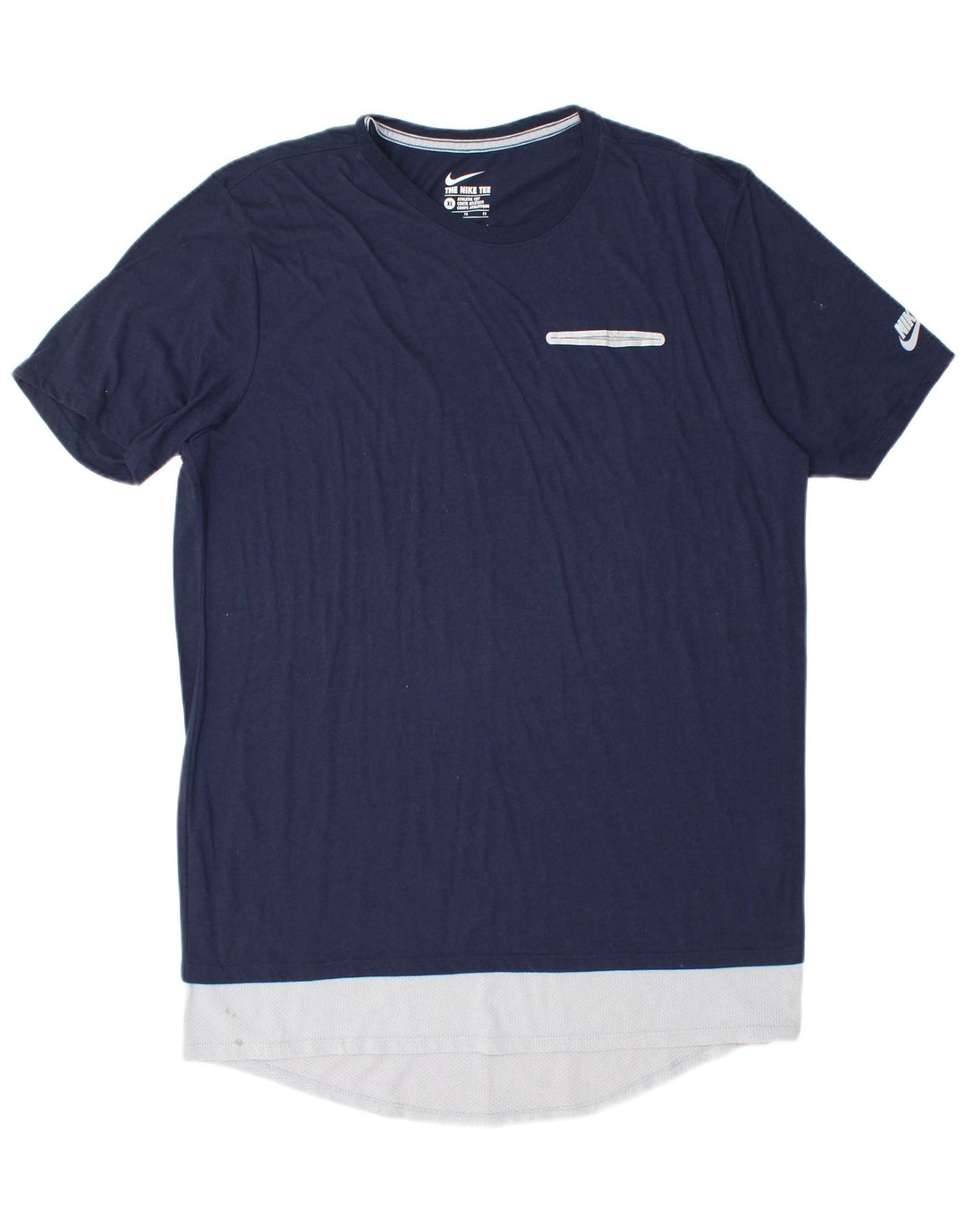 Tricou cu croi atletic Nike pentru bărbați Top XL bleumarin poliester color bloc