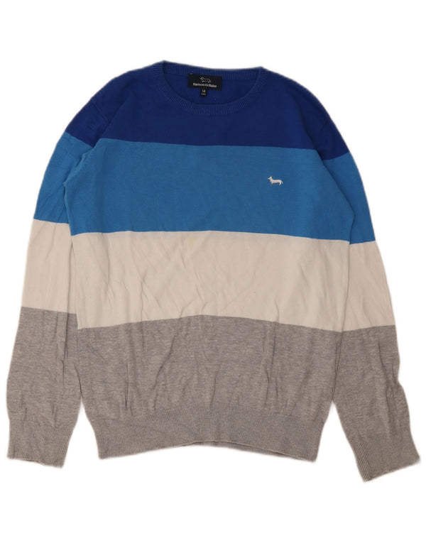 HARMONT & BLAINE Pulover cu gât crew pentru băieți 13-14 ani, multicolor