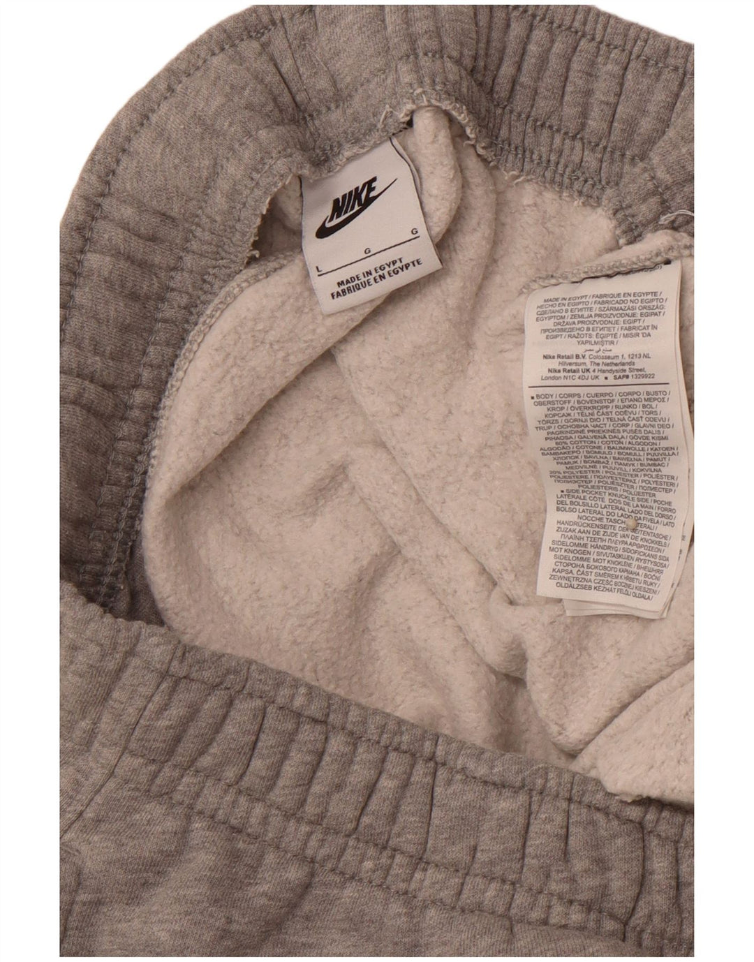 Pantaloni de trening pentru bărbați NIKE Pantaloni de jogging mari, gri, bumbac