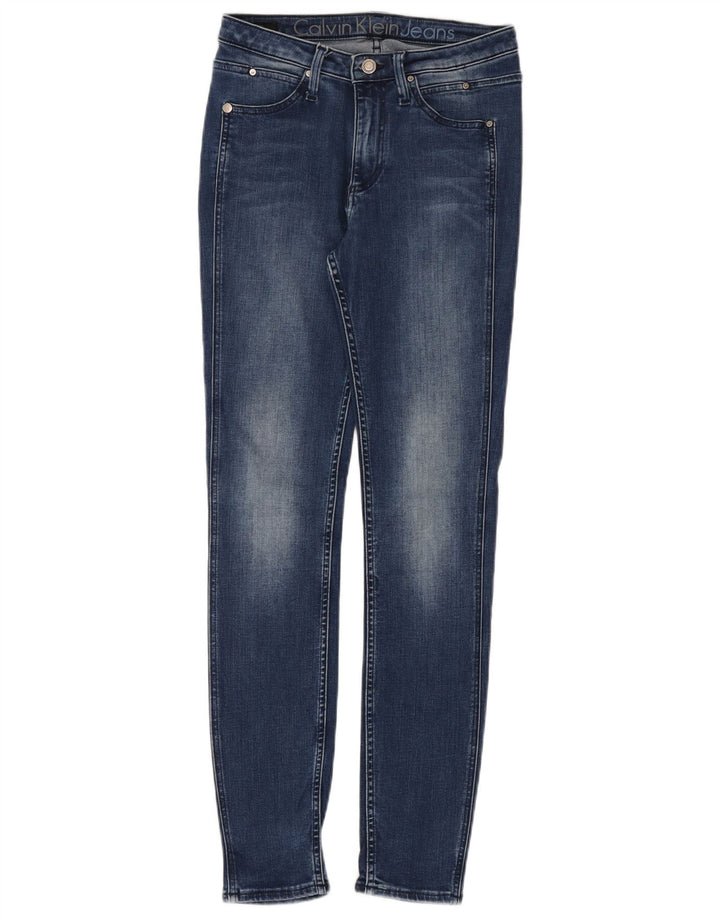 Blugi skinny pentru femei Calvin Klein W28 L32 albastru